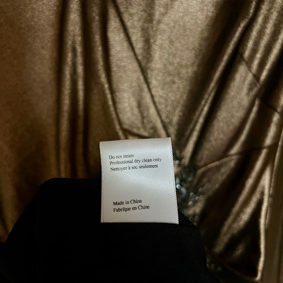 Marchesa Notte Gold Cocktail Dress - Picture 7 of 10